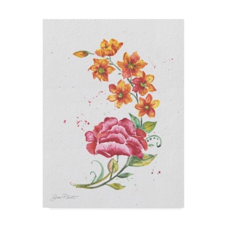 Jean Plout 'Watercolor Flowers 5' Canvas Art,18x24